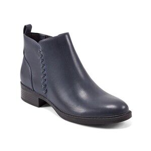 NEW Easy Spirit Womens Lorand Almond Casual Booties Navy 8M NIB